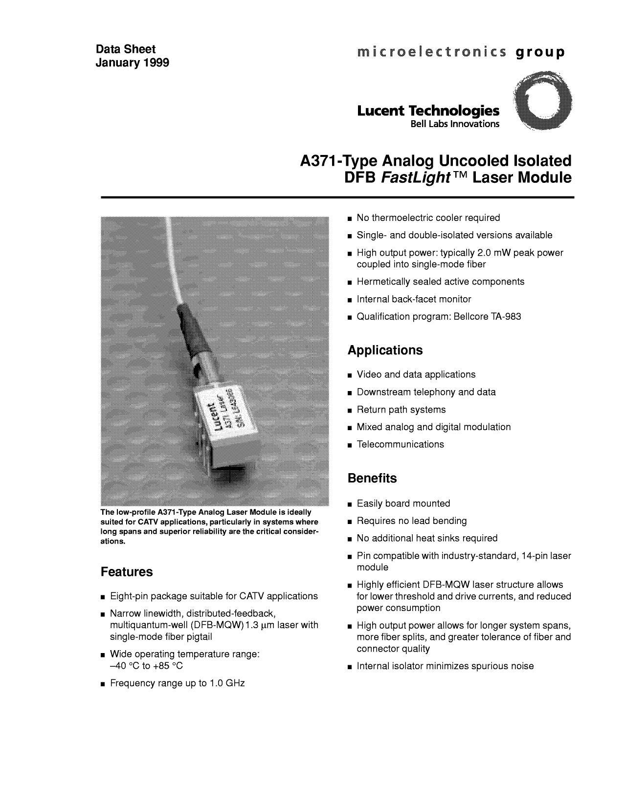 a371-type-analog-uncooled-isolated-dfb-fastlight-laser-module-datasheet.pdf