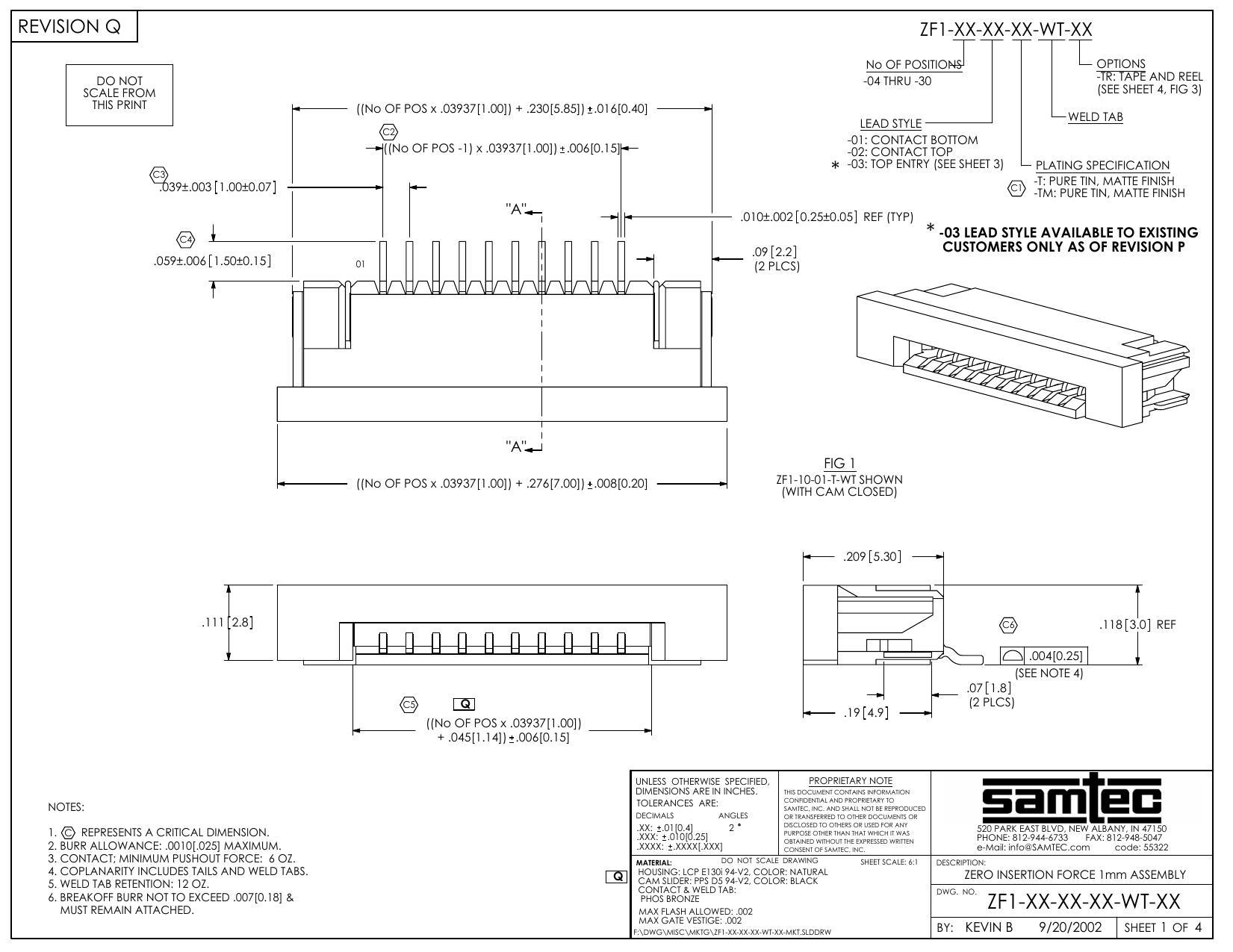 samtec-zero-insertion-force-zif-connector-datasheet.pdf