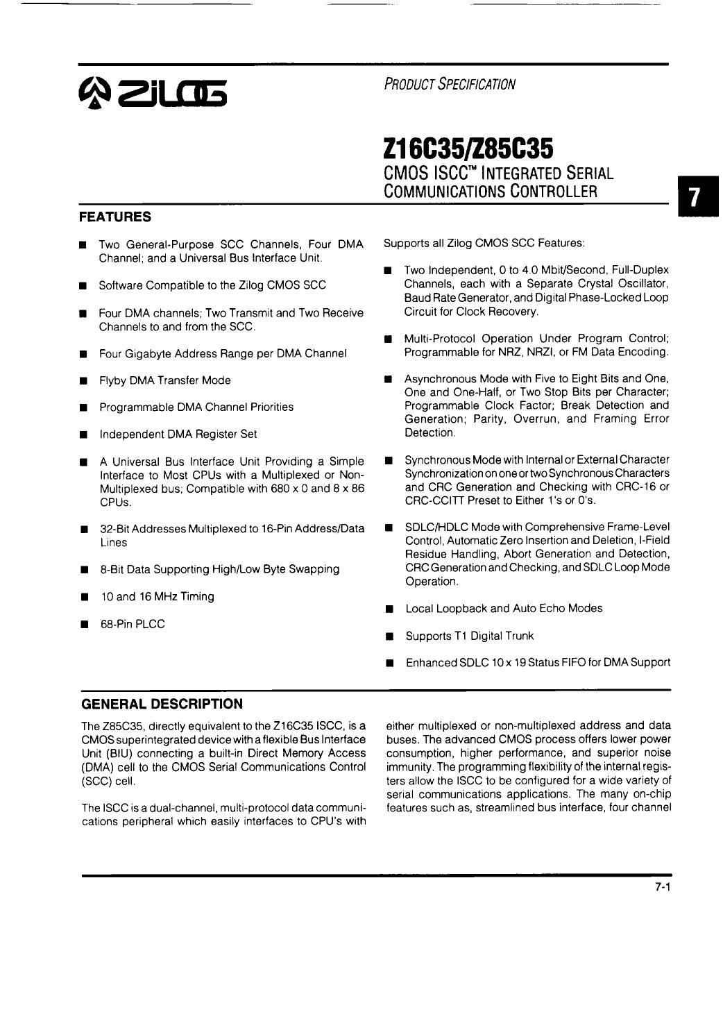 z85c35-cmos-iscc-integrated-serial-communications-controller-data-sheet.pdf