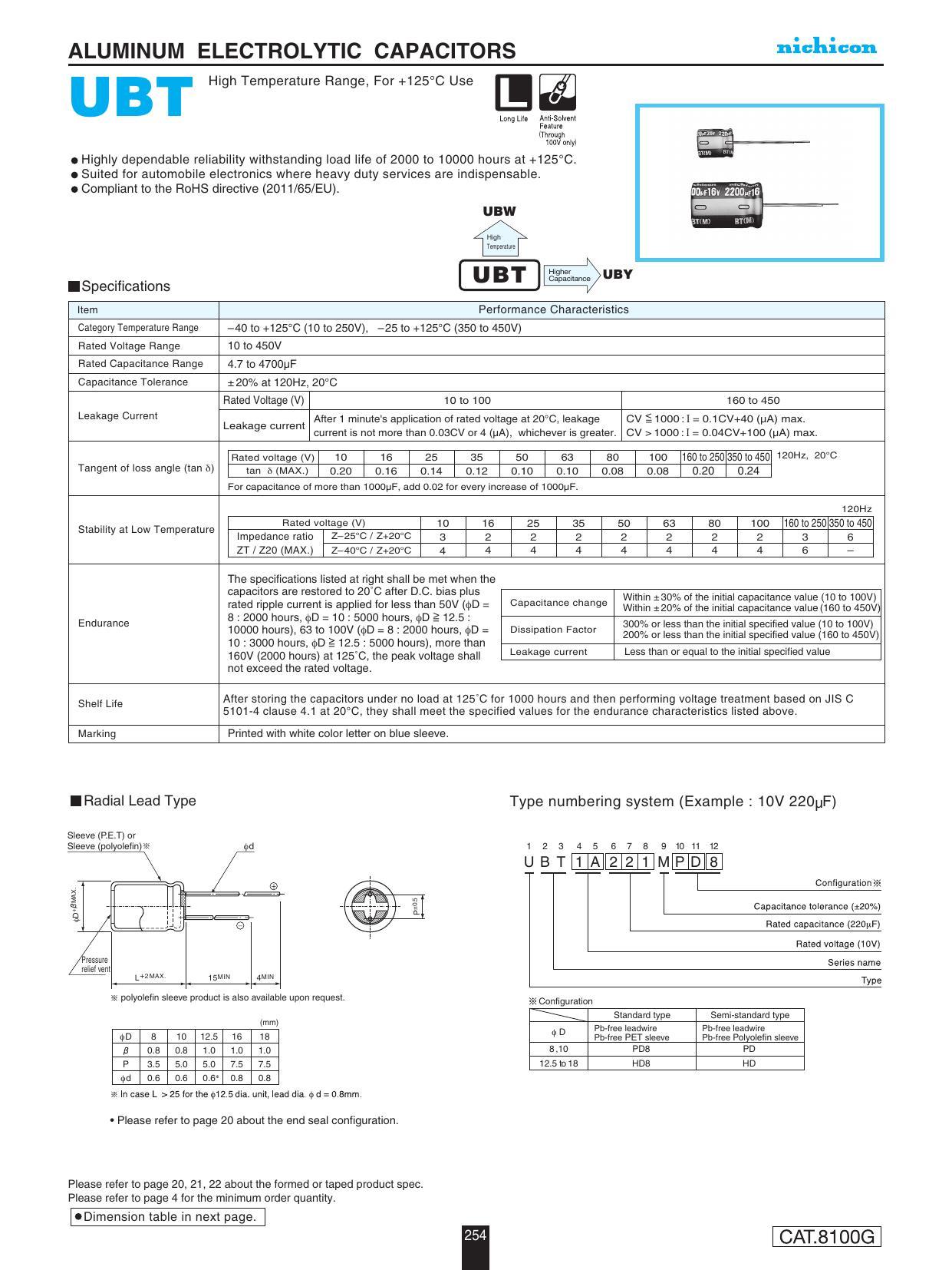 nichicon-aluminum-electrolytic-capacitors-ubt-series-datasheet.pdf