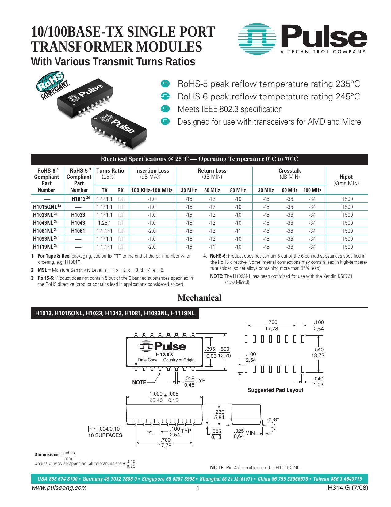 10100base-tx-single-port-transformer-modules-by-pulse-electronics.pdf