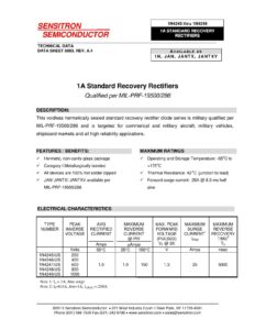 1n4245-1n4249-standard-recovery-rectifiers---sensitron-semiconductor-technical-datasheet.pdf