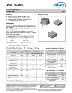 macom-a101sma1o1-cascadable-amplifier-5-to-100-mhz-datasheet.pdf