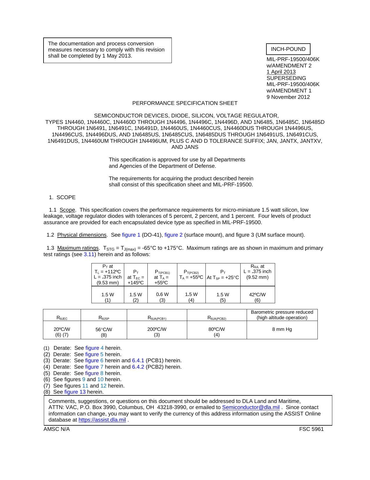 mil-prf-19500406k-with-amendment-2---performance-specification-sheet-for-semiconductor-devices-diode-silicon-voltage-regulator.pdf