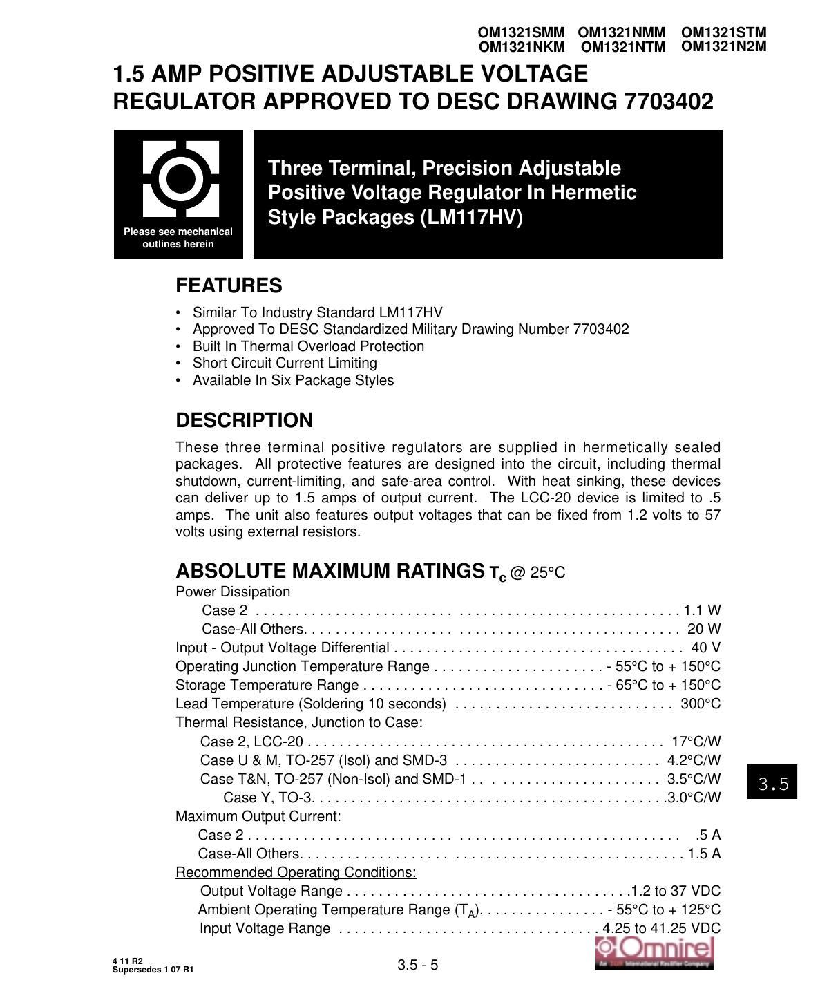 om1321-adjustable-positive-voltage-regulator-datasheet.pdf