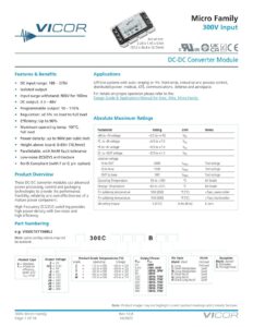 vicor-micro-family-300v-input-dc-dc-converter-module-datasheet.pdf
