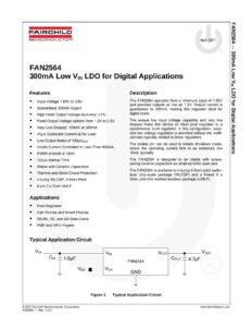 fan2564-low-input-voltage-300ma-ldo-for-digital-applications.pdf