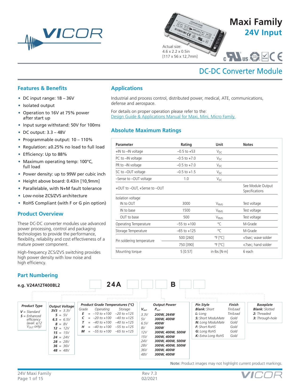 maxi-family-24v-input-dc-dc-converter-module.pdf