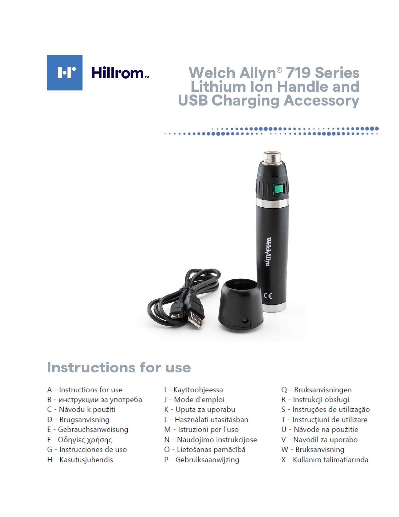 hillrom-welch-allyns-719-series-lithium-ion-handle-and-usb-charging-accessory-instructions-for-use.pdf