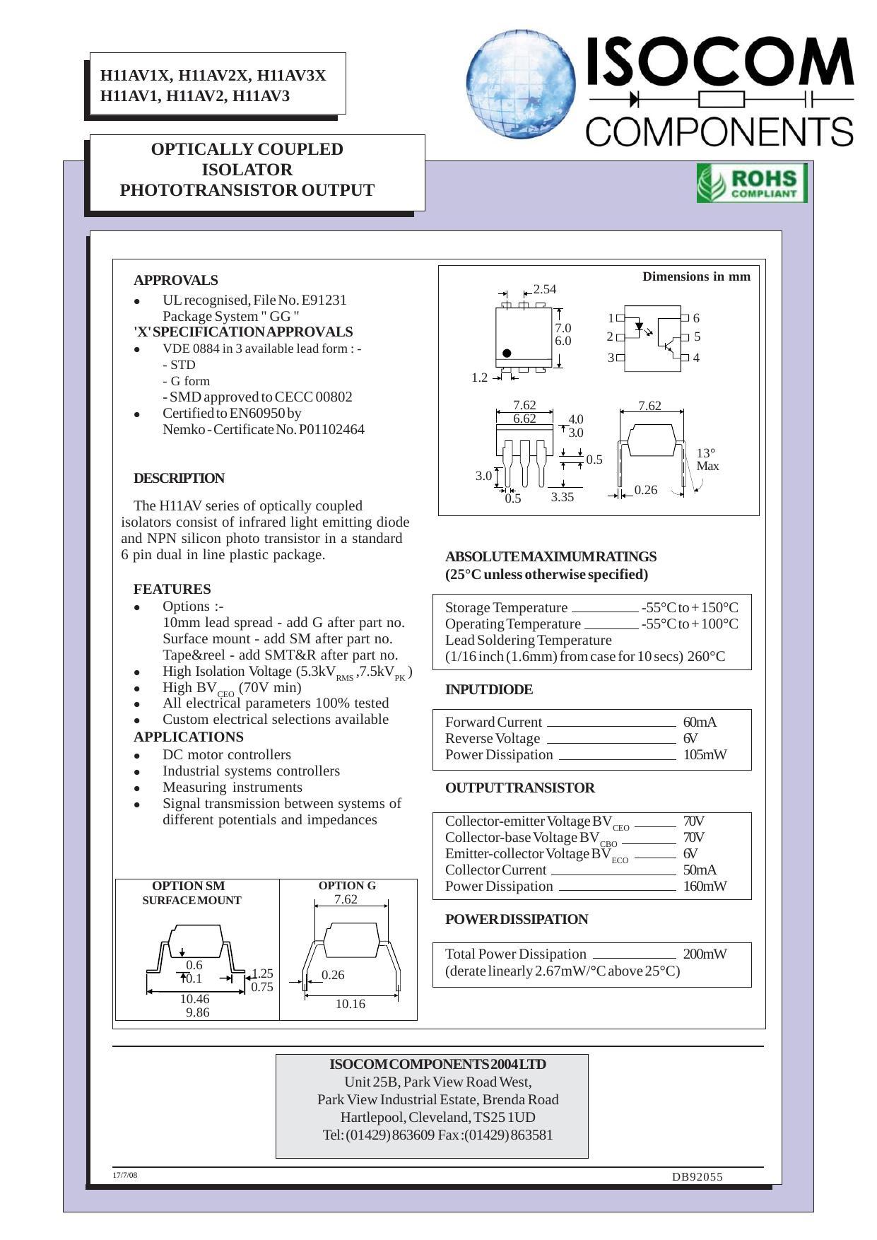 isocom-hiav-series-optocouplers---phototransistor-output---datasheet.pdf