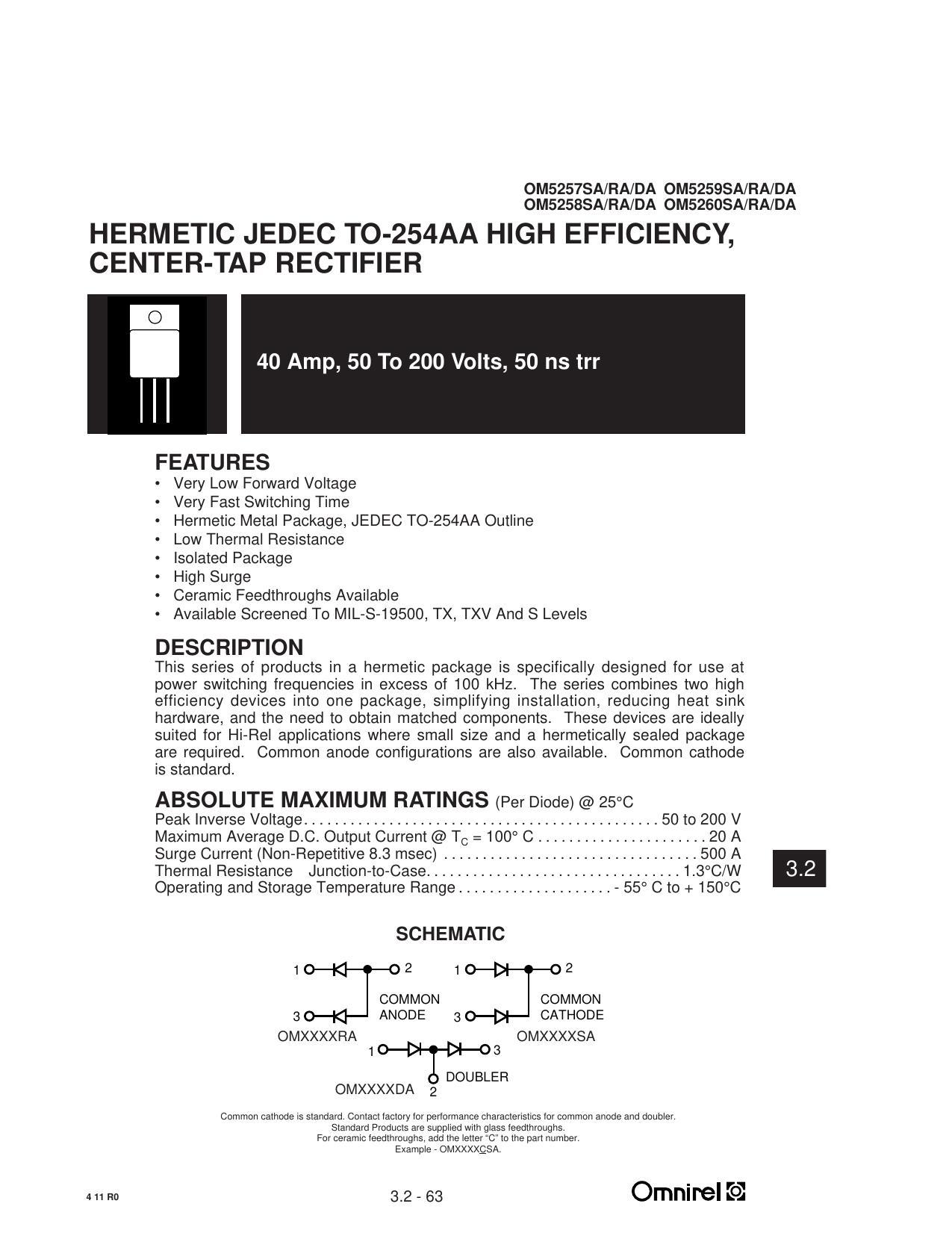 high-efficiency-hermetic-center-tap-rectifier-to-254aa-datasheet.pdf