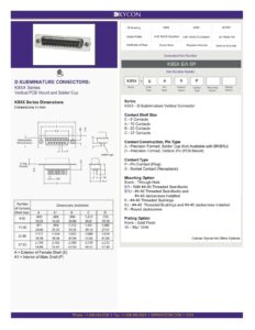 kycon-k85x-series-d-subminiature-connectors-datasheet.pdf