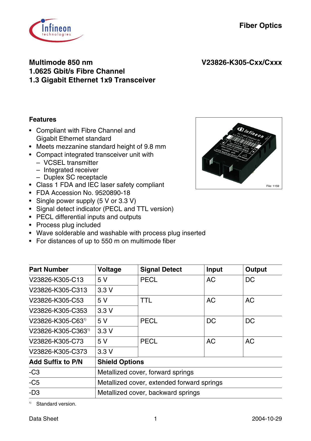 infineon-multimode-850-nm-10625-gbits-fibre-channel-13-gigabit-ethernet-1x9-transceiver-datasheet.pdf