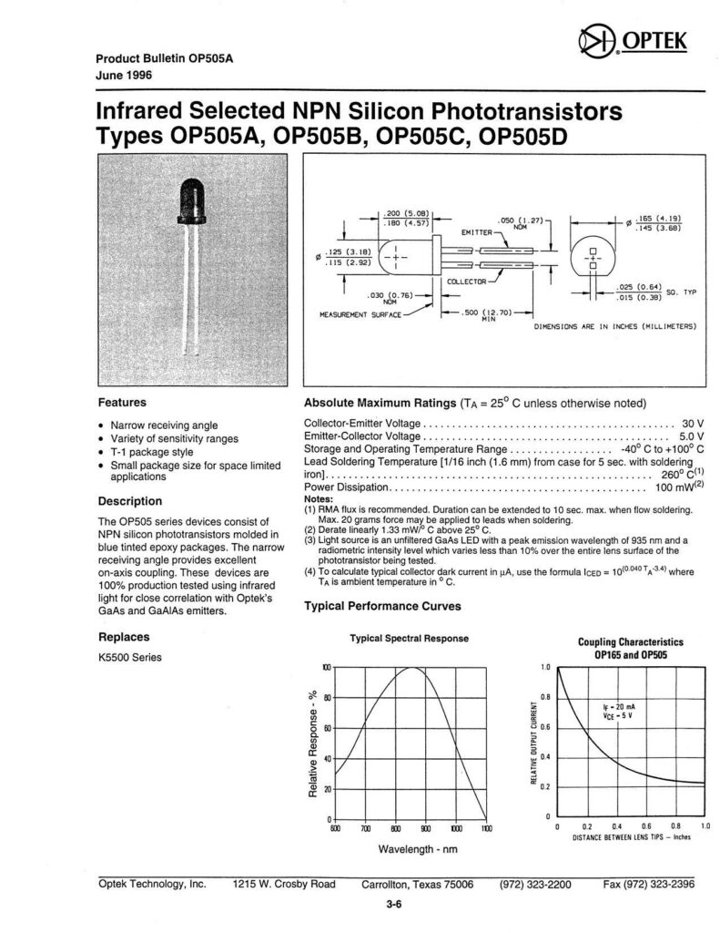 infrared-selected-npn-silicon-phototransistors-types-op505a-op505b-op505c-op505d.pdf