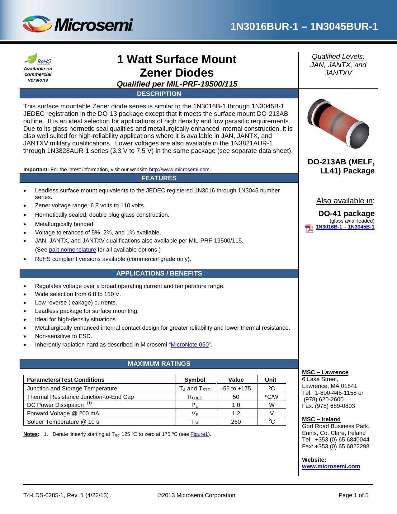 1-watt-surface-mount-zener-diodes-qualified-per-mil-prf-19500115.pdf