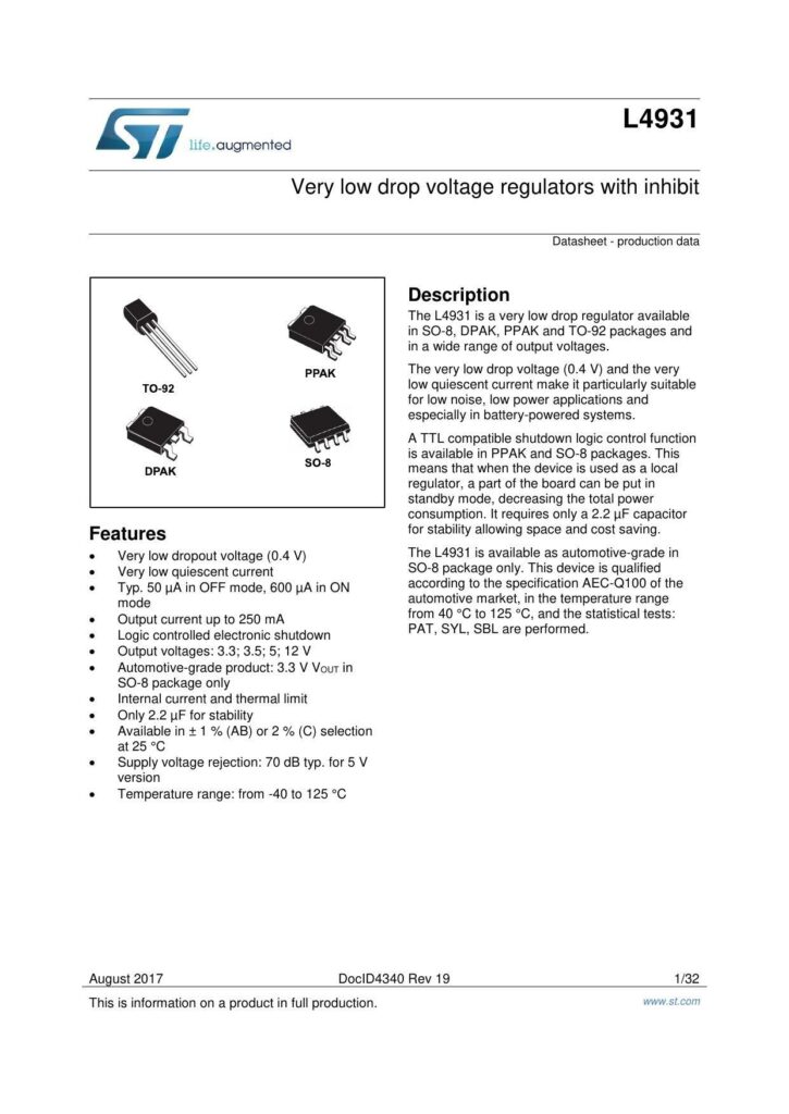 l4931-very-low-drop-voltage-regulators-with-inhibit.pdf