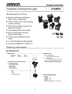 omron-a16m16-pushbutton-switches-and-pilot-lights.pdf