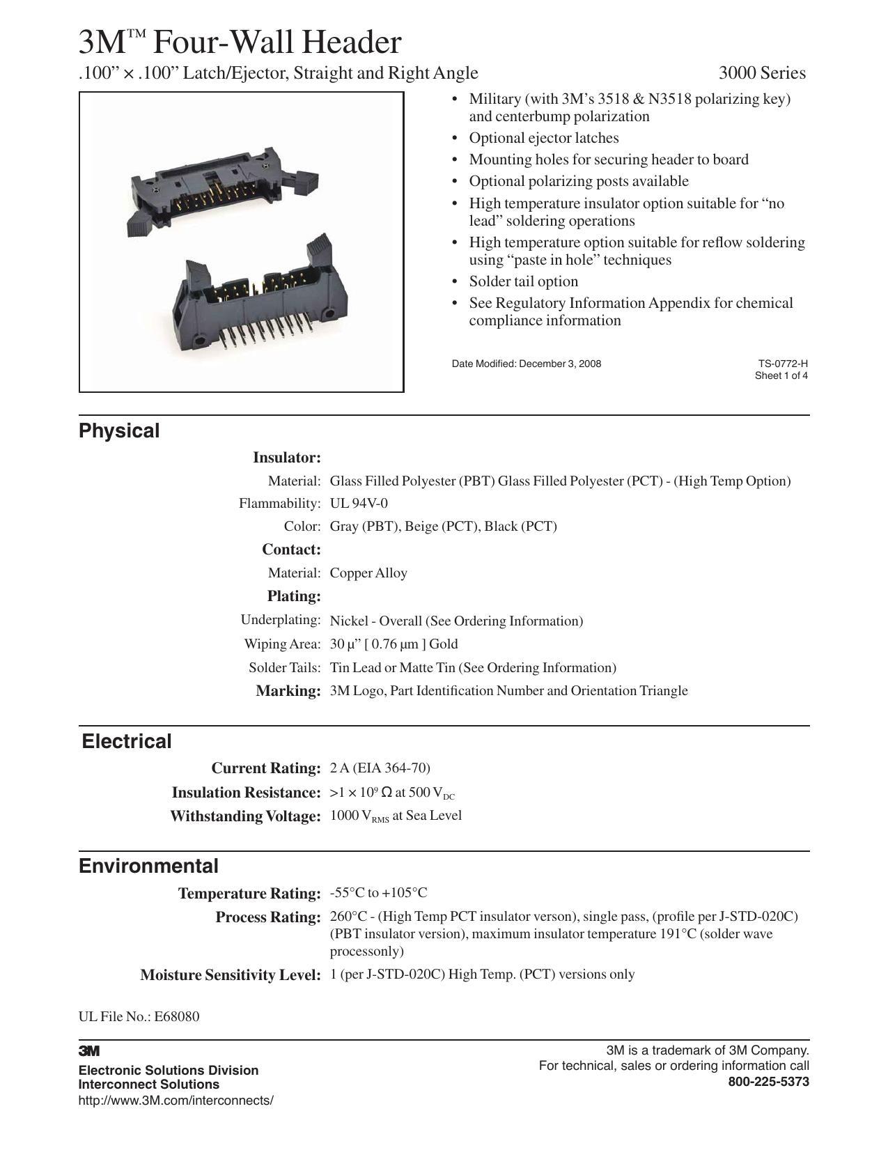 3m-four-wall-header-100-x1oo-latchejector-straight-and-right-angle-3000-series.pdf