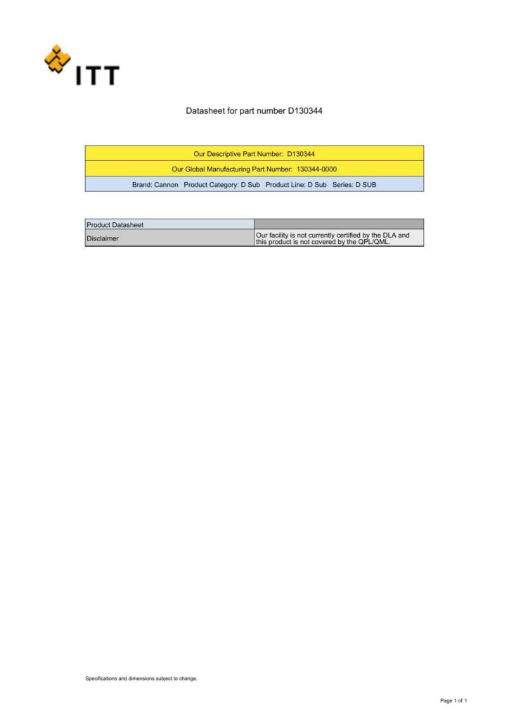 datasheet-for-cannon-d-sub-d130344.pdf