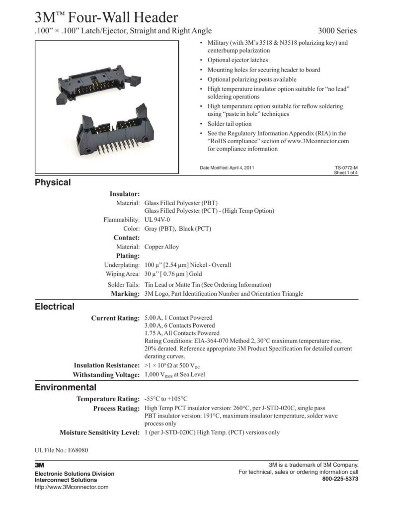 3m-four-wall-header-3000-series-datasheet.pdf