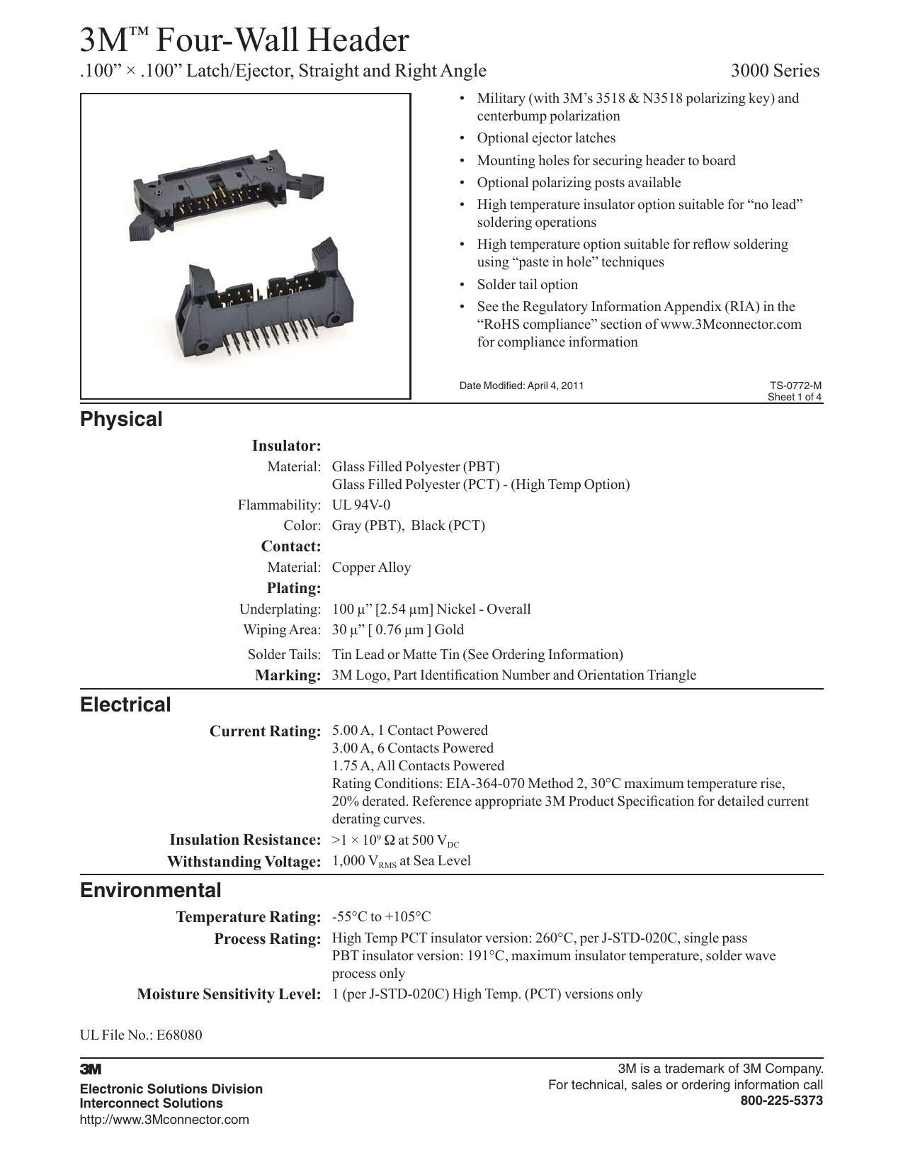 3m-four-wall-header-3000-series-military-datasheet.pdf