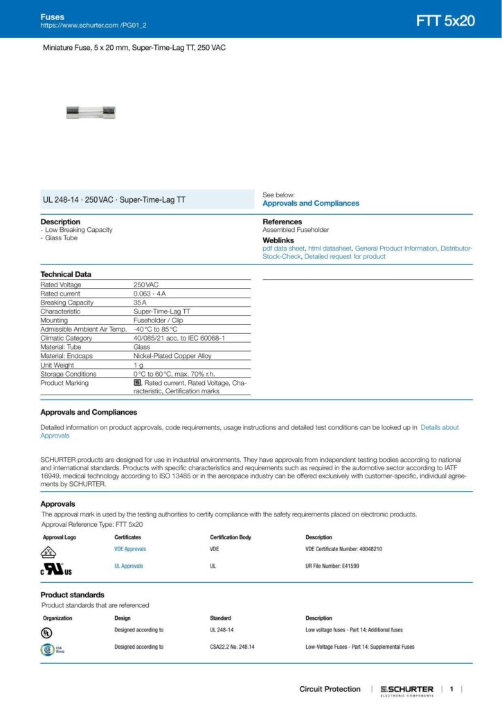 ftt-5x20-miniature-fuse-datasheet.pdf