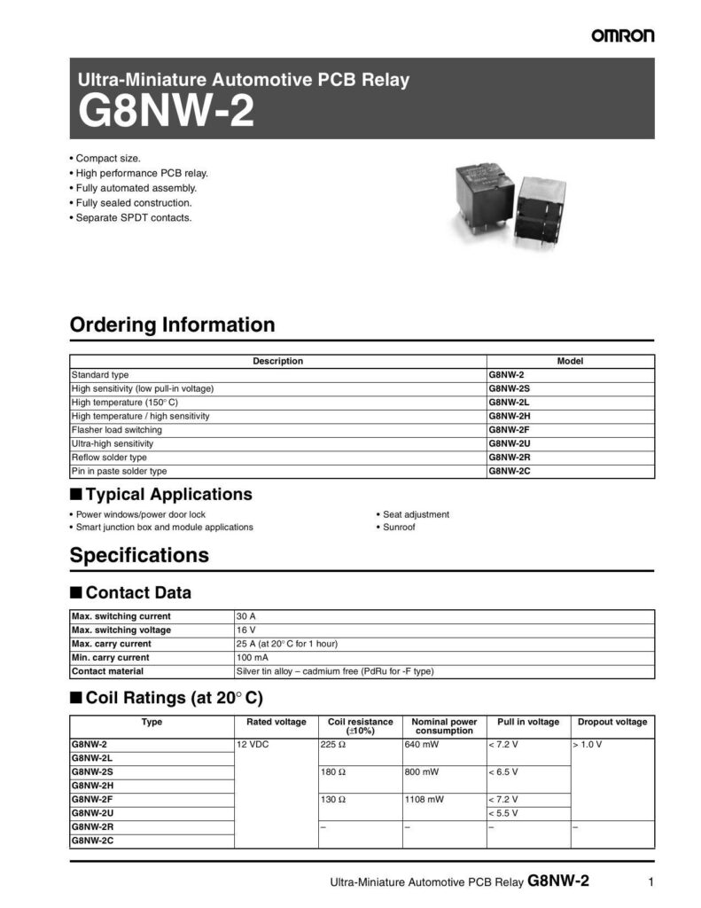 omron-ultra-miniature-automotive-pcb-relay-g8nw-2-datasheet.pdf