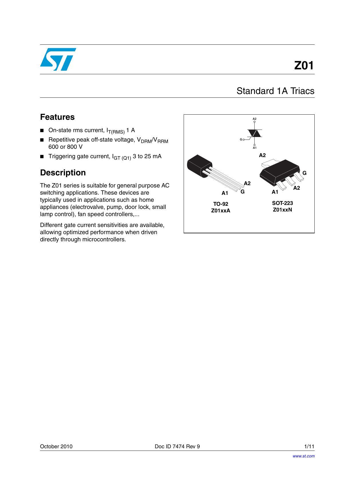 si-z01-standard-1a-triacs-datasheet.pdf