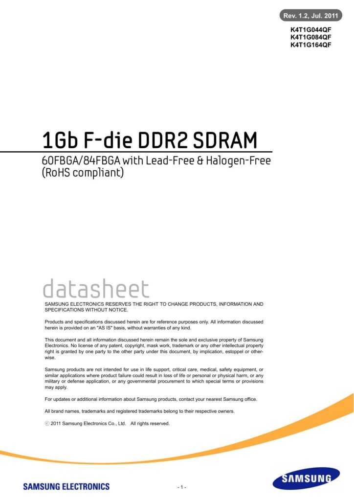 samsung-k4t1g044qf-k4t1g084qf-k4t1g164qf-1gb-ddr2-sdram-datasheet.pdf