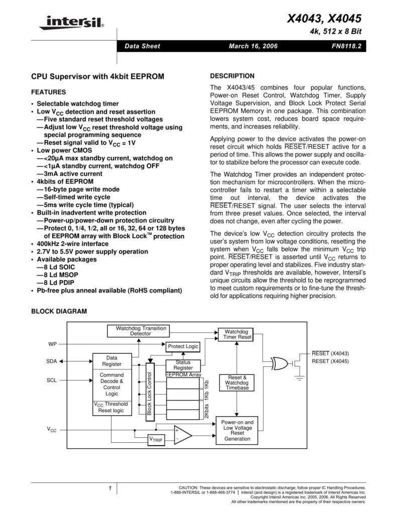 x4043-x4045-cpu-supervisor-with-4kbit-eeprom---data-sheet.pdf