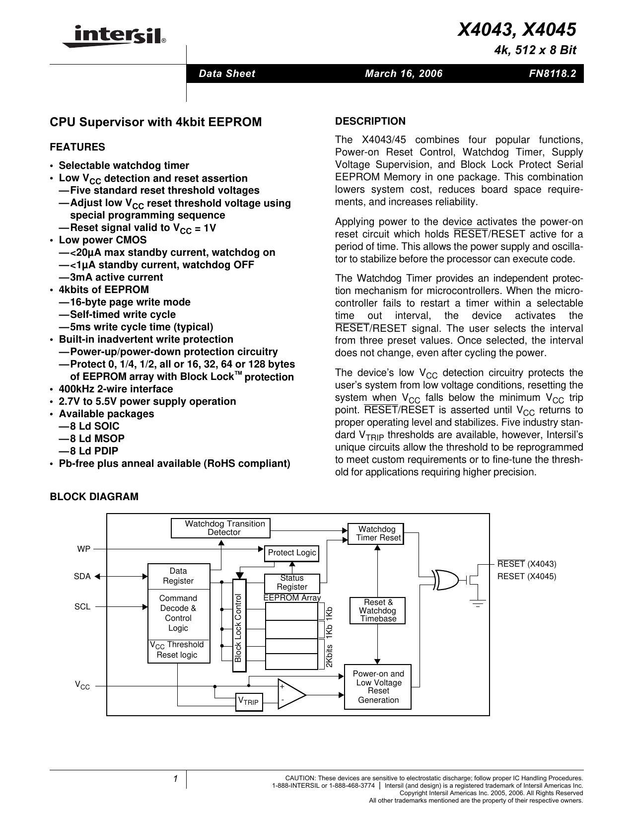 x4043-x4045-cpu-supervisor-with-4kbit-eeprom---data-sheet.pdf