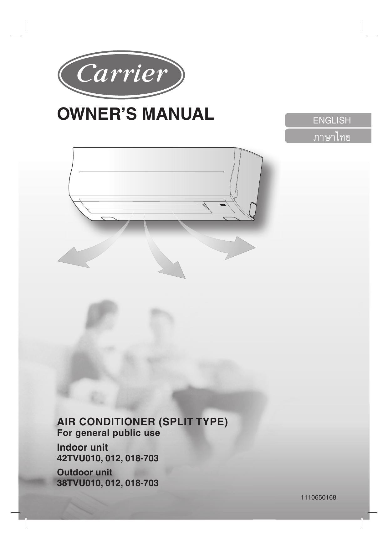 carrier-air-conditioner-split-type-owners-manual-for-models-42tvu01o-012-018-703-38tvu01o-012-018-703.pdf