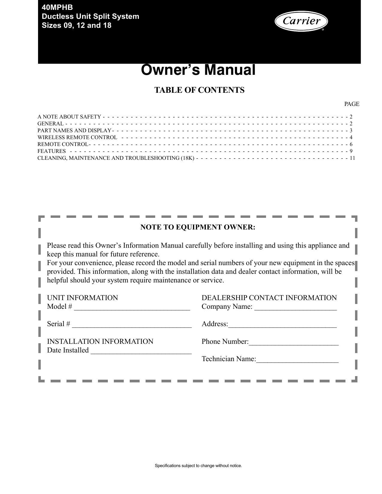 carrier-4omphb-ductless-unit-split-system-owners-manual.pdf