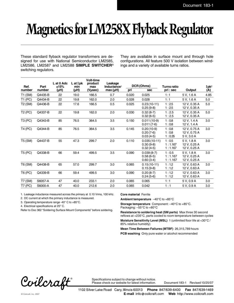 magnetics-for-lm258x-flyback-regulator.pdf