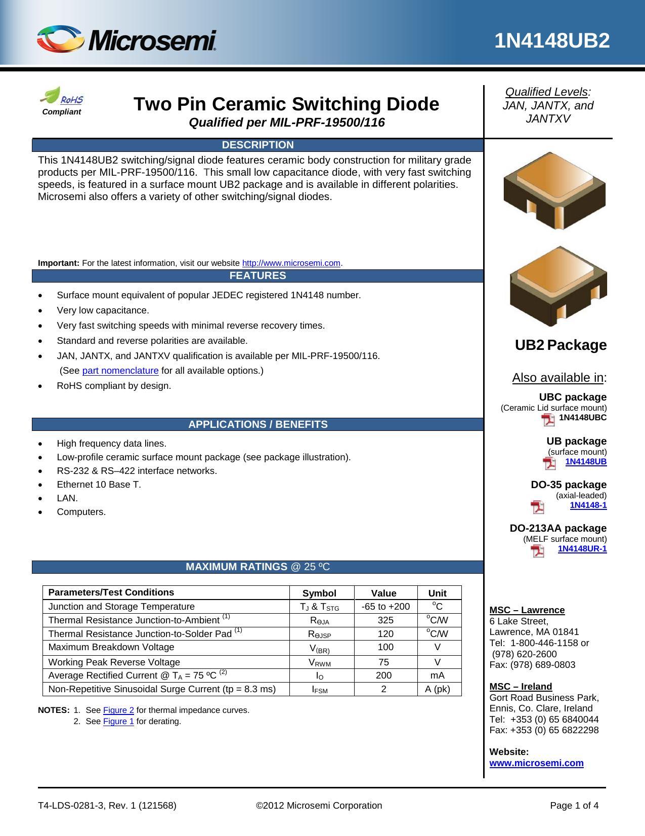 1n4148ub2-qualified-levels-jan-jantx-and-jantxv-rohs-compliant-two-pin-ceramic-switching-diode.pdf