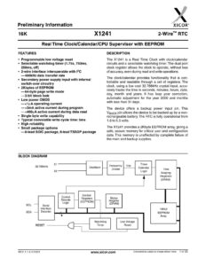 xicor-x1241-2-wire-rtc-with-eeprom-datasheet.pdf