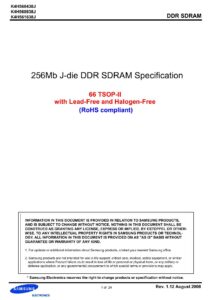 samsung-256mb-j-die-ddr-sdram-datasheet---k4h560438j-k4h560838j-k4h561638j.pdf