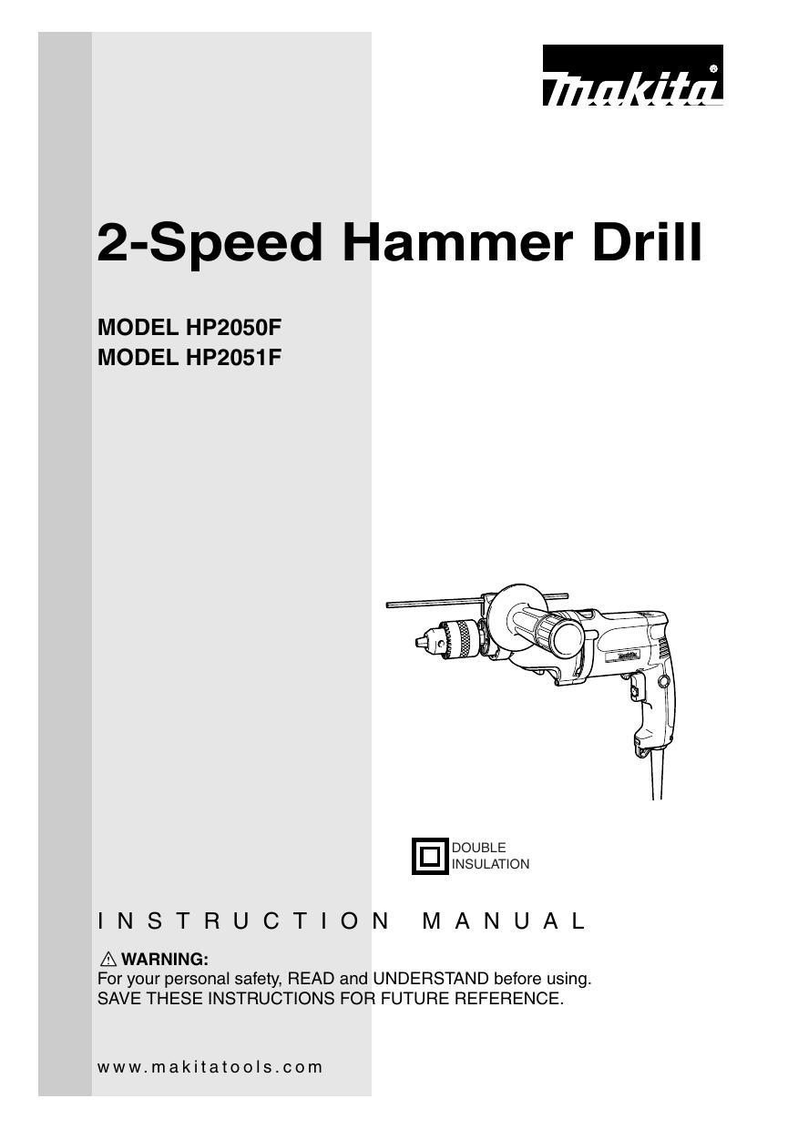 makita-2-speed-hammer-drill-model-hp2osof-model-hp2o51f-user-manual.pdf