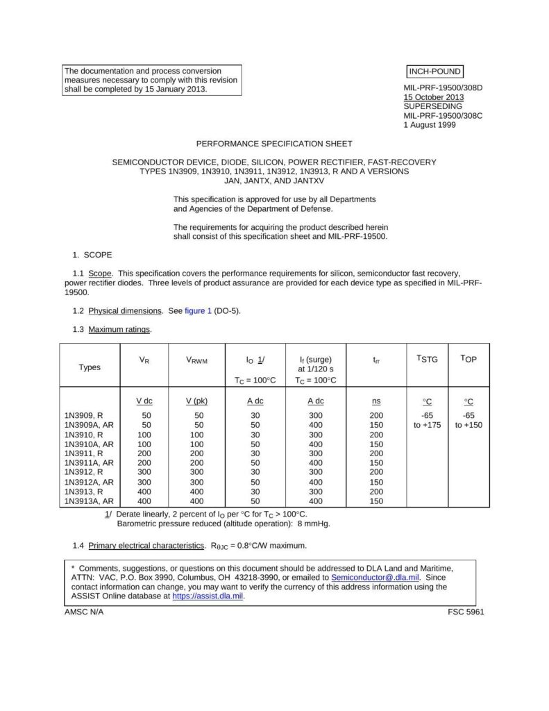 mil-prf-19500308d-semiconductor-device-diode-silicon-power-rectifier-fast-recovery-types-1n3909-1n3910-1n3911-1n3912-1n3913-r-and-a-versions-jan-jantx-and-jantxv.pdf