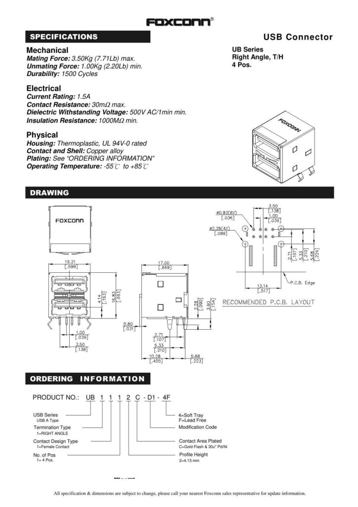 usb-connector-ub-series-right-angle-tih-4-pos-specifications.pdf