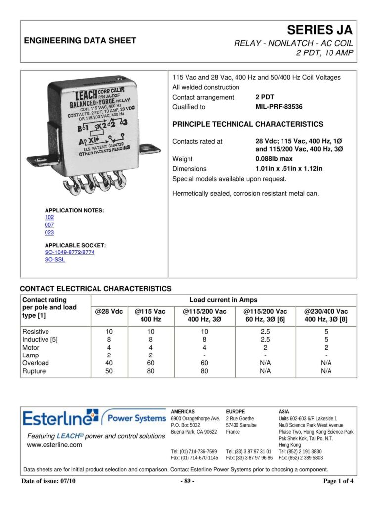 series-ja-relay-nonlatch-ac-coil-2-pdt-10-amp-engineering-data-sheet.pdf