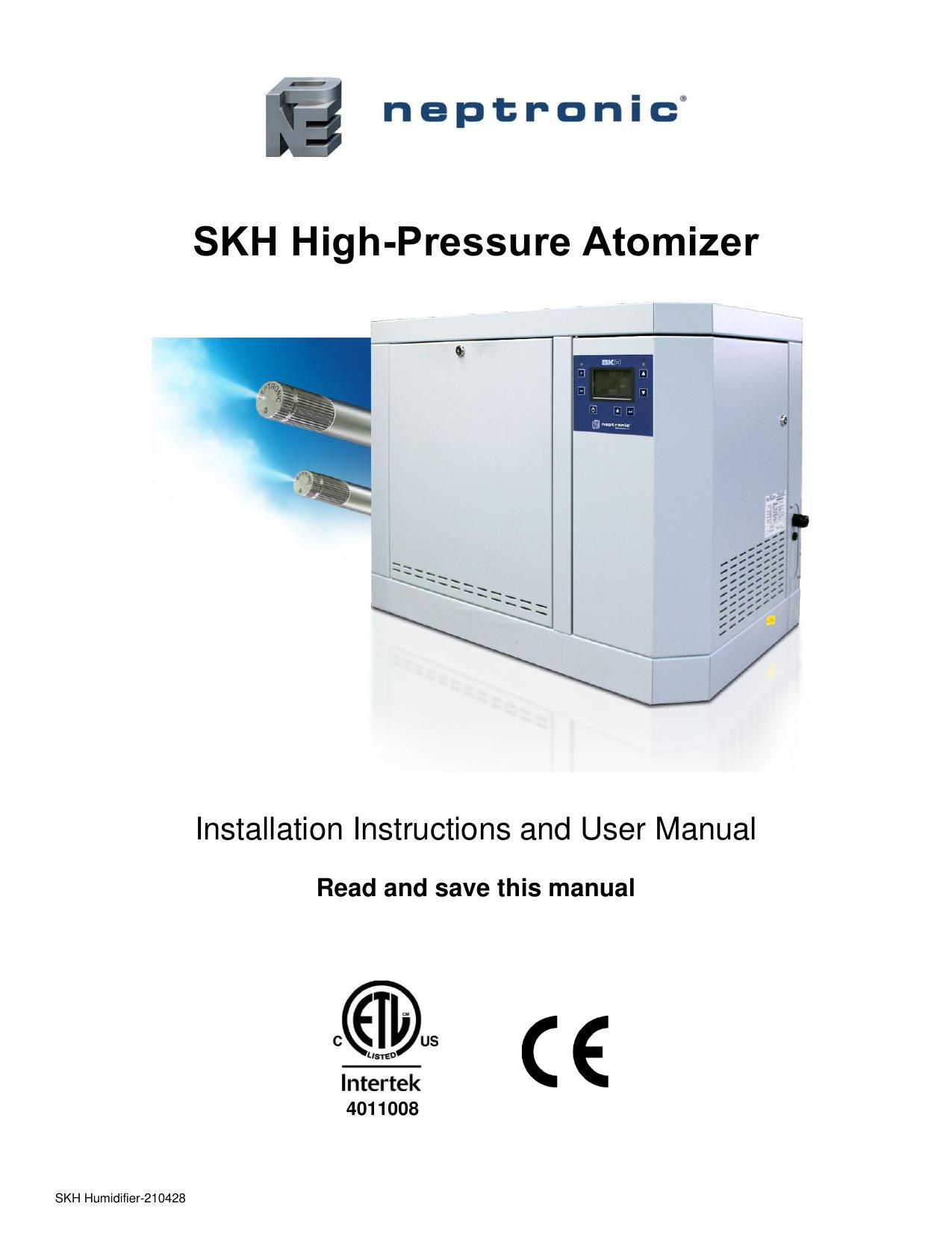 neptronic-skh-high-pressure-atomizer-installation-instructions-and-user-manual.pdf