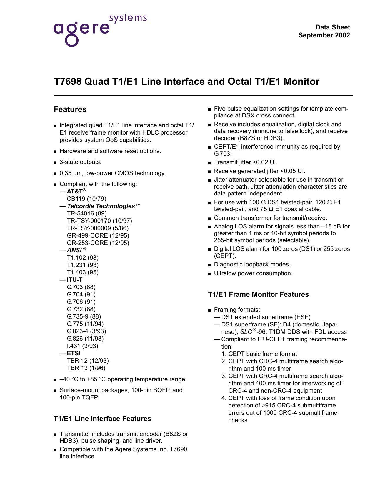t7698-quad-t1e1-line-interface-and-octal-t1e1-monitor.pdf