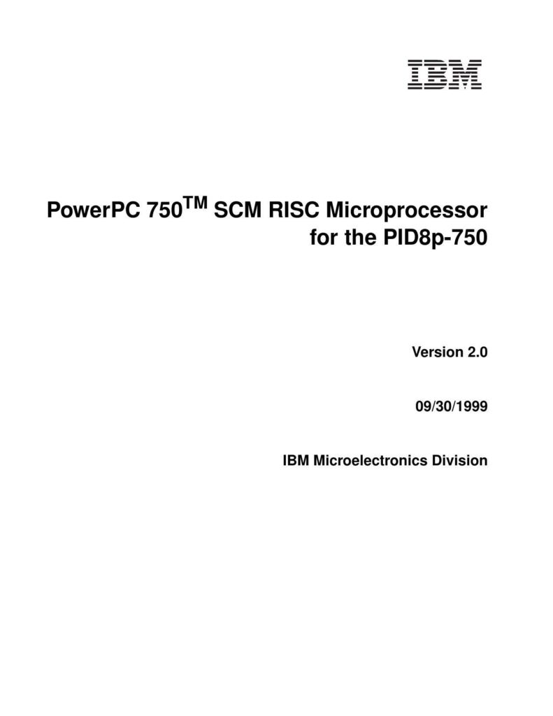 powerpc-750tm-scm-risc-microprocessor-for-the-pid8p-750.pdf