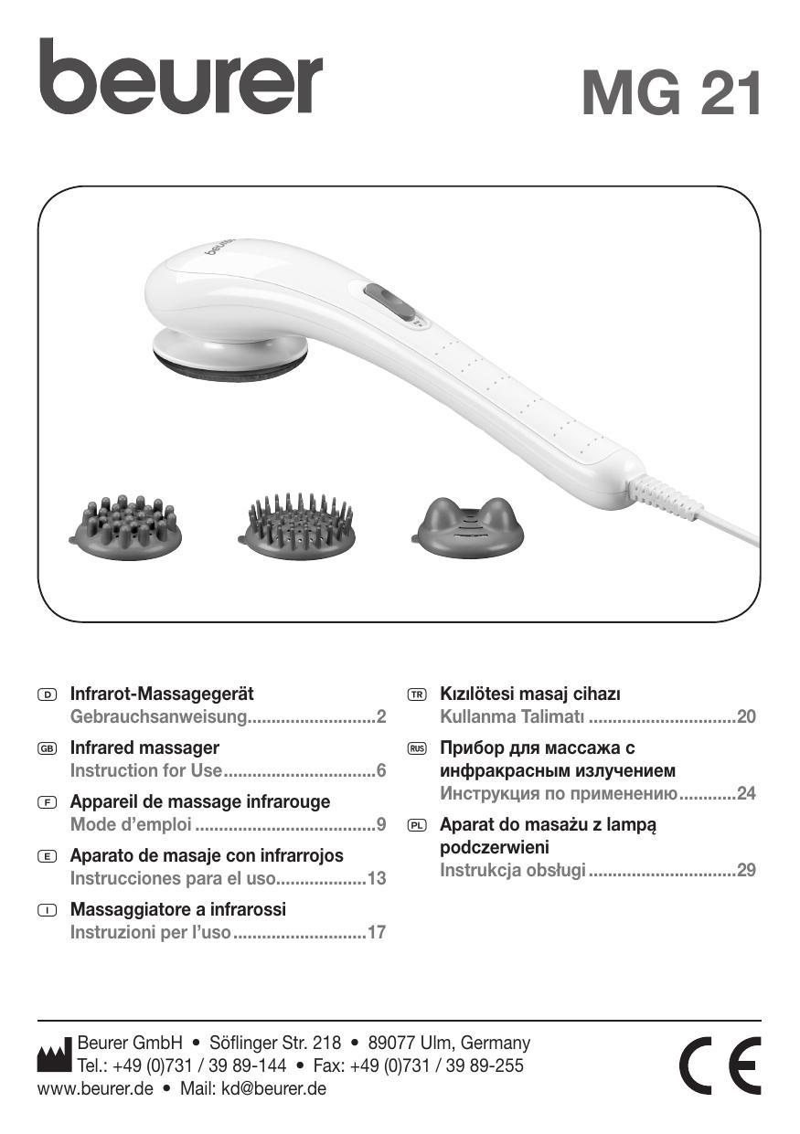 beurer-mg-21-infrared-massager-instruction-for-use.pdf