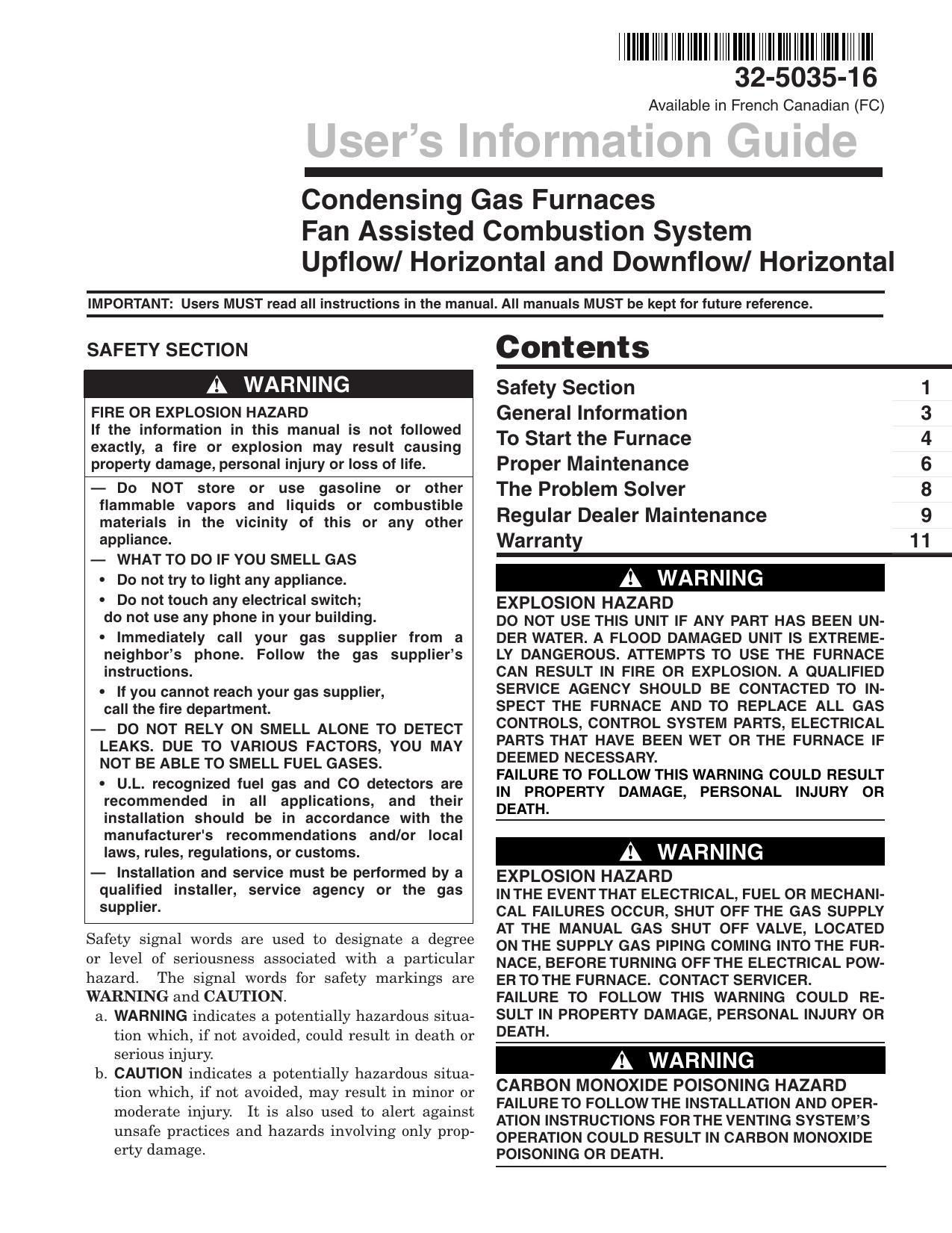 users-information-guide-condensing-gas-furnaces-fan-assisted-combustion-system-upflowhorizontal-and-downflowhorizontal.pdf