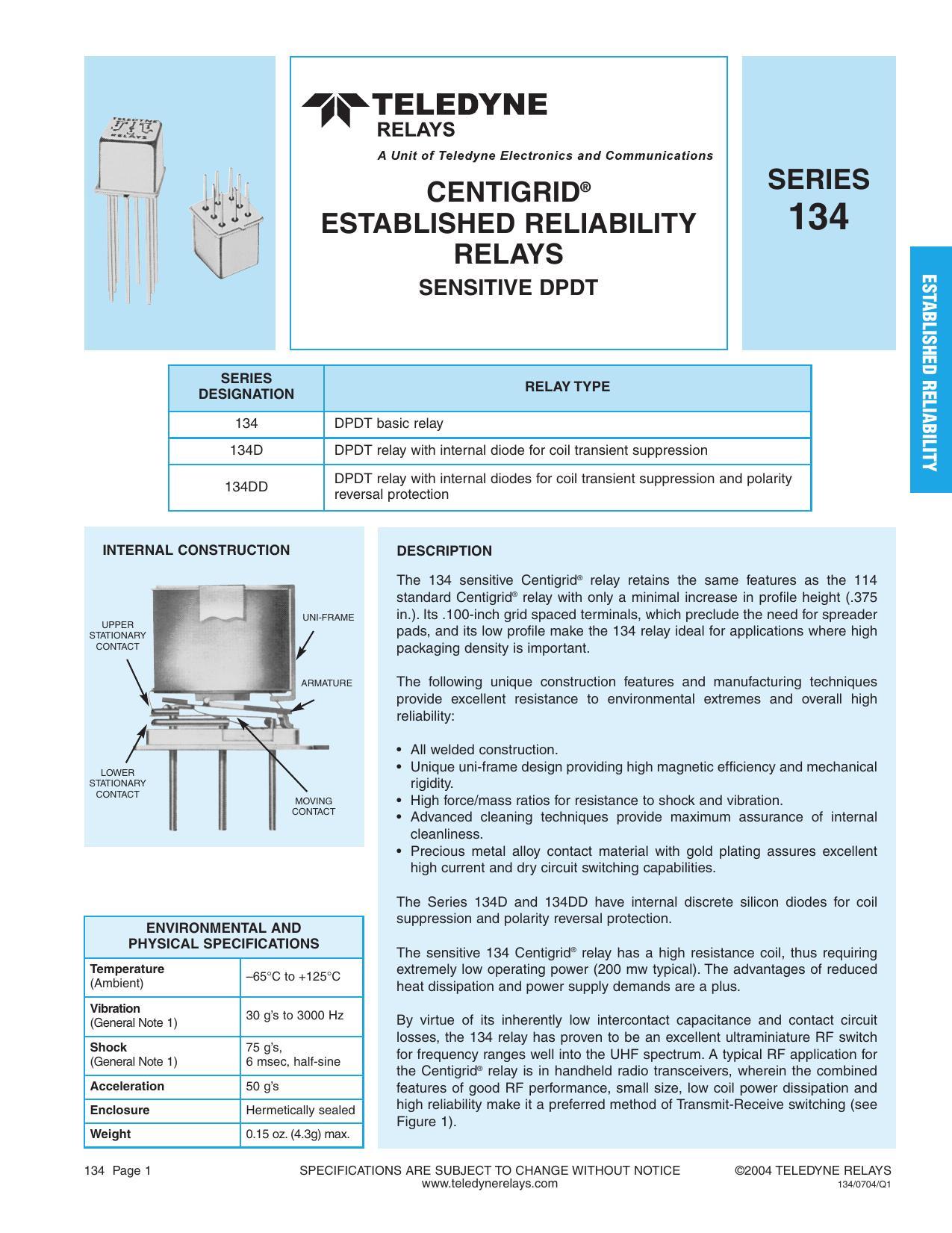 teledyne-relays-series-134-sensitive-dpdt-relay.pdf