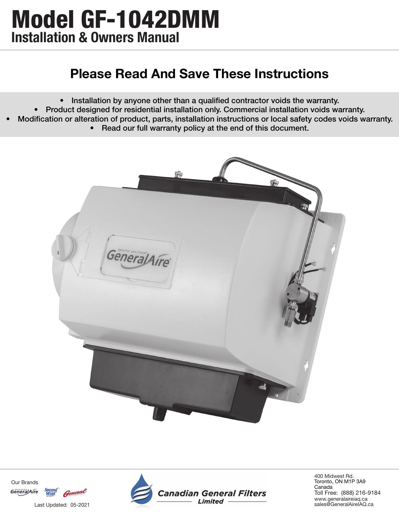 model-gf-1042dmm-legacy-flow-through-humidifier-installation-manual.pdf