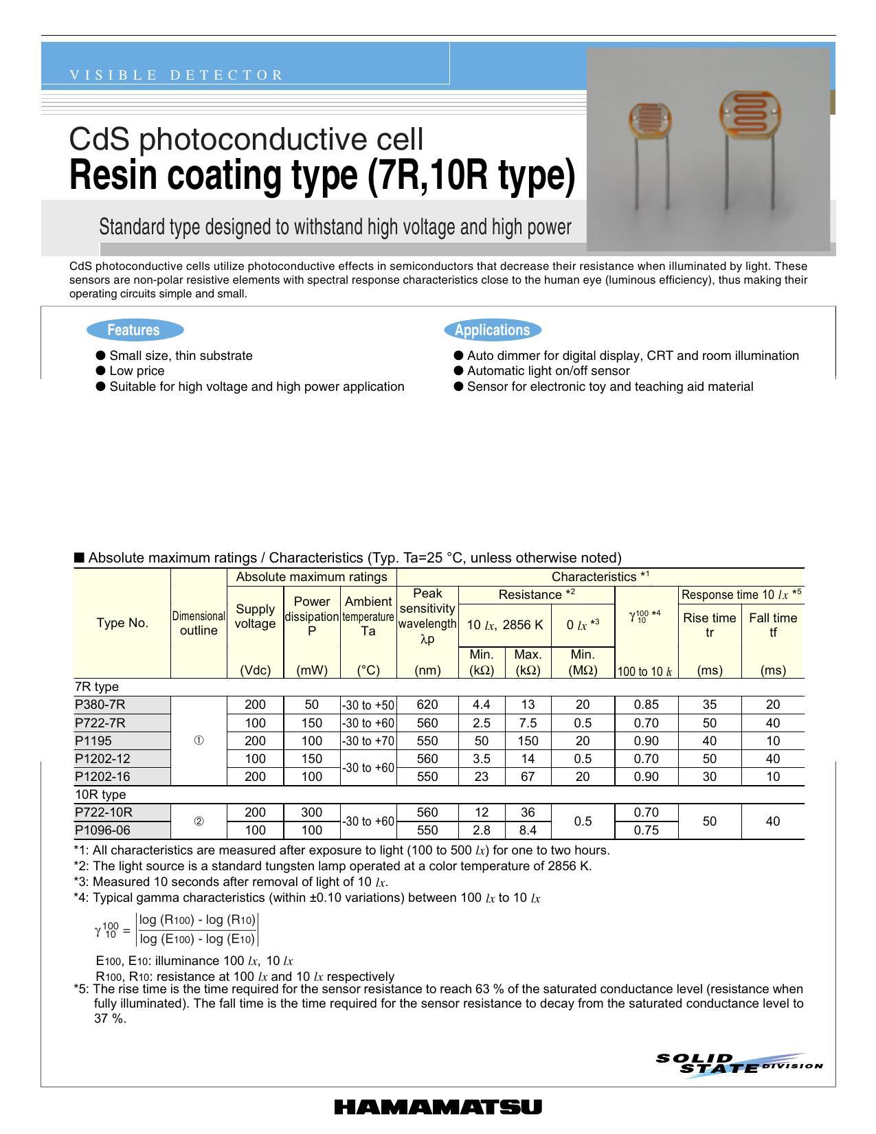 vis-b-l-e-d-ete-c-t-0-r-cds-photoconductive-cell-resin-coating-type-7r10r-type.pdf