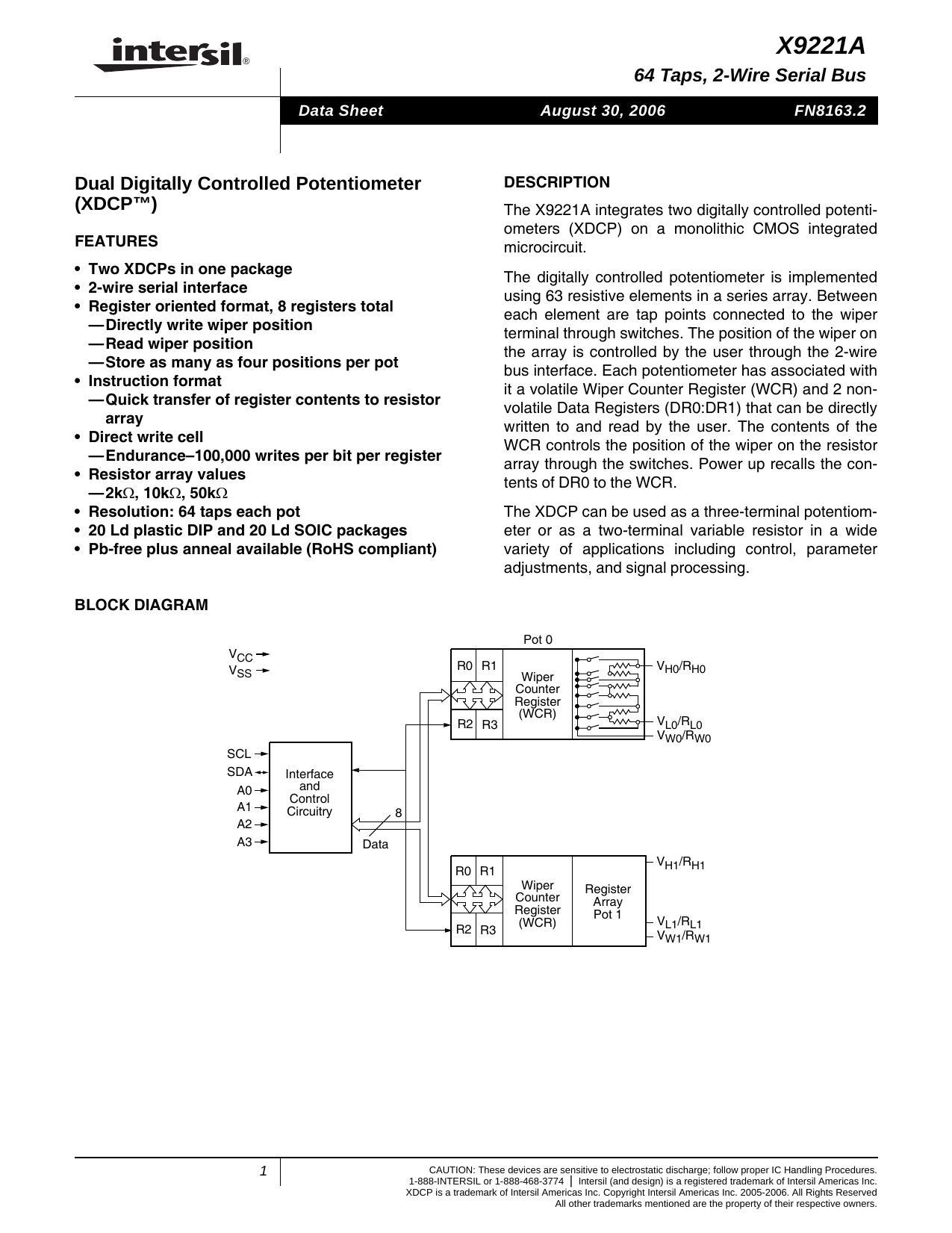 x9221a-64-taps-2-wire-serial-bus-dual-digitally-controlled-potentiometer-xdcp.pdf